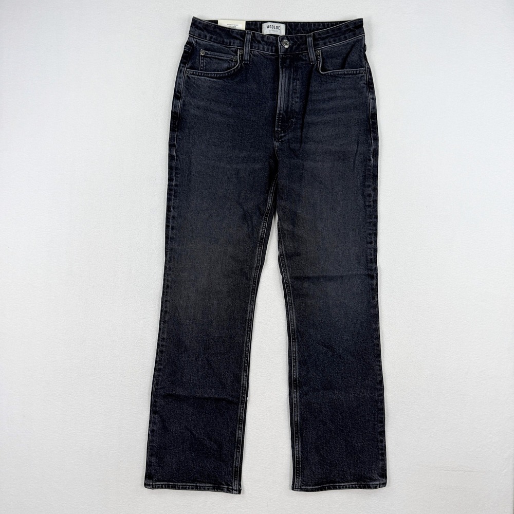 Agolde Vintage High Rise Boot Jeans / Size 28 / 'Technique Black' NEW